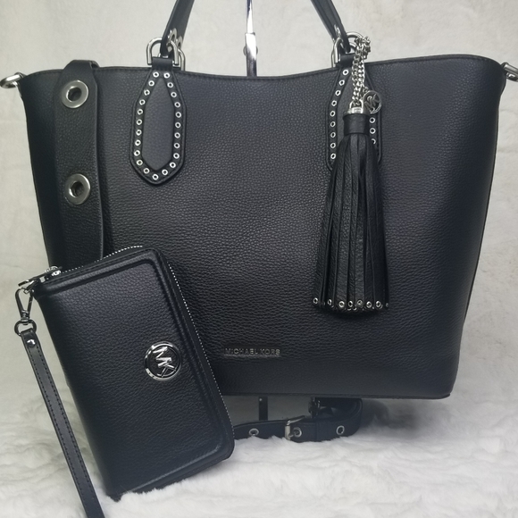 Michael Kors 2 SET Large PURSE BAG +WALLET - Picture 3 of 14